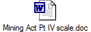 Mining Act Pt IV scale.doc